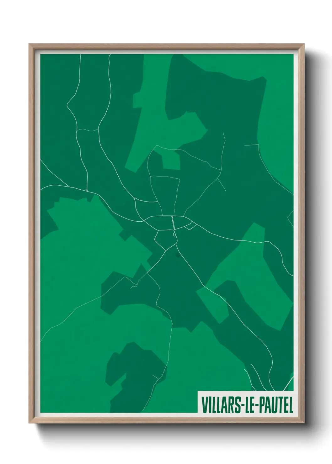 Une affiche de carte sur Villars-le-Pautel