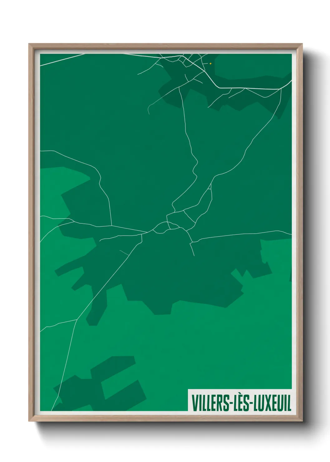 Une affiche de carte sur Villers-lès-Luxeuil