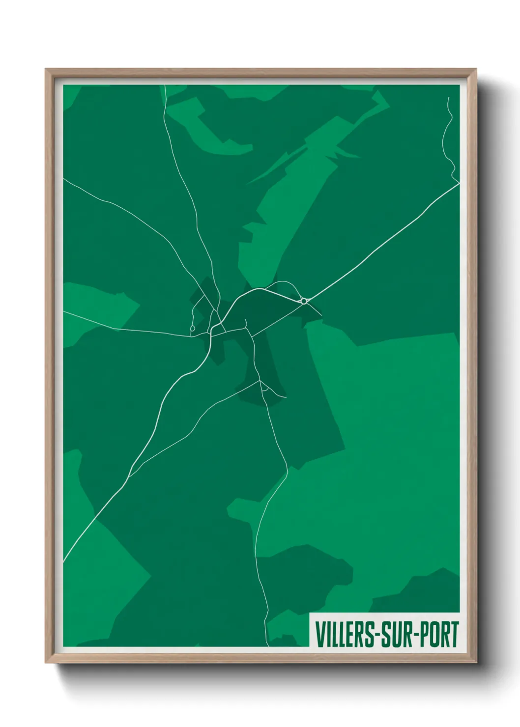 Une affiche de carte sur Villers-sur-Port