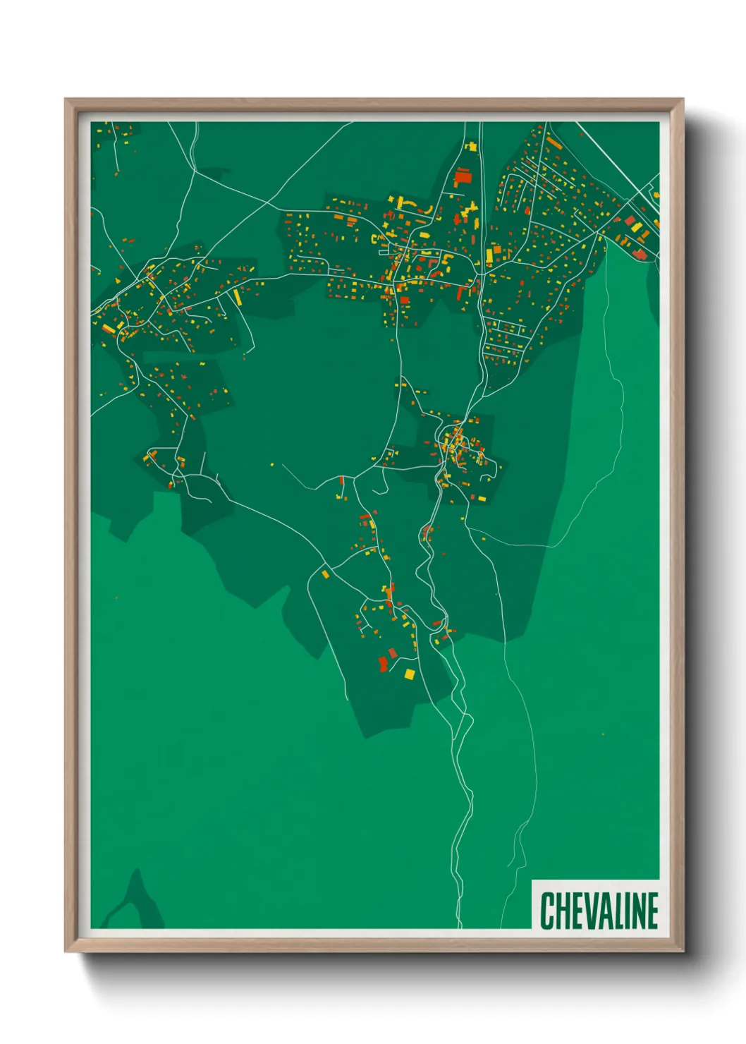 Une affiche de carte sur Chevaline