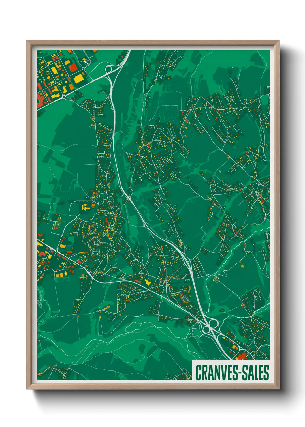 Un poster carteCranves-Sales