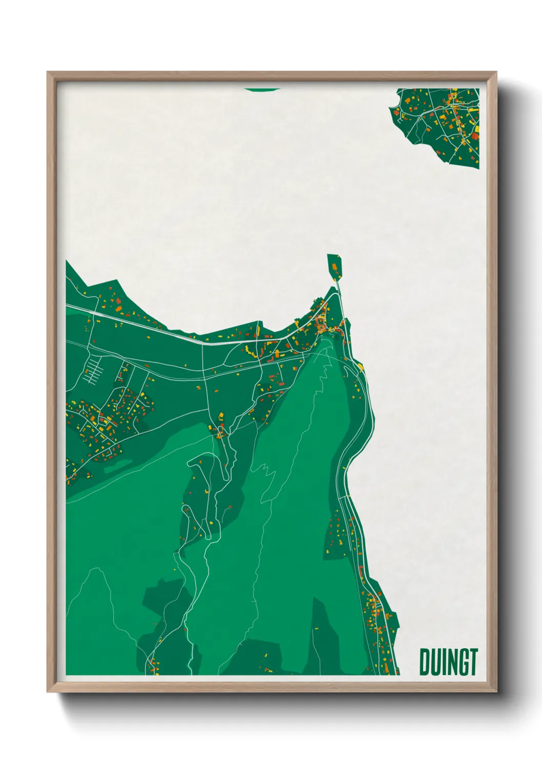 Une affiche de carte sur Duingt