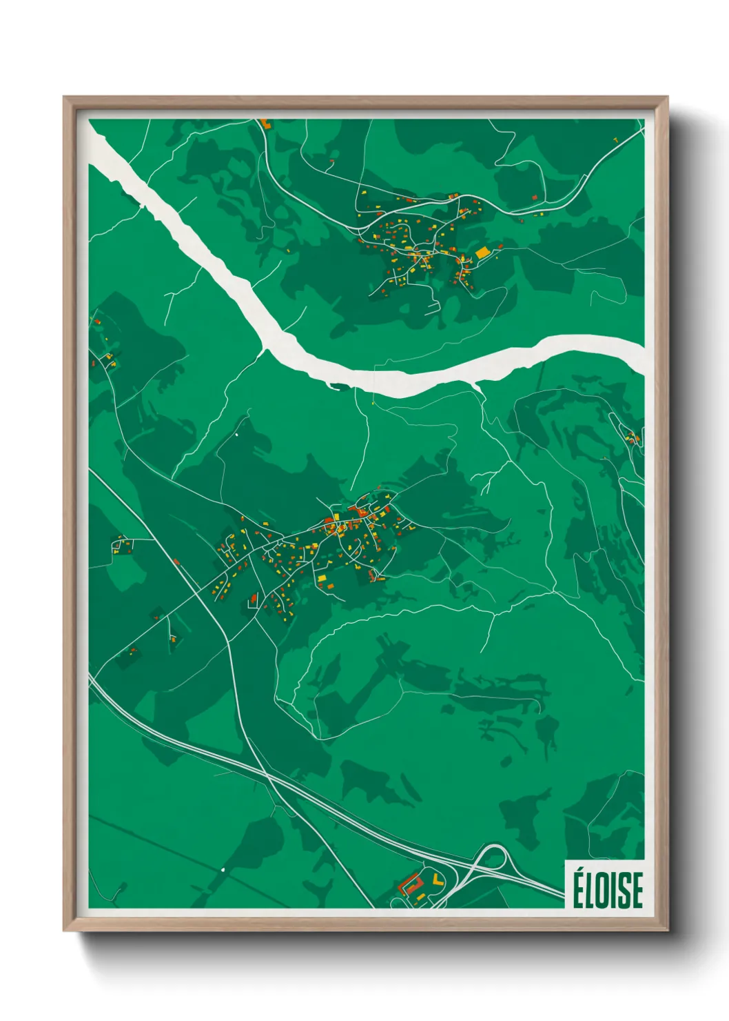Une affiche de carte sur Éloise