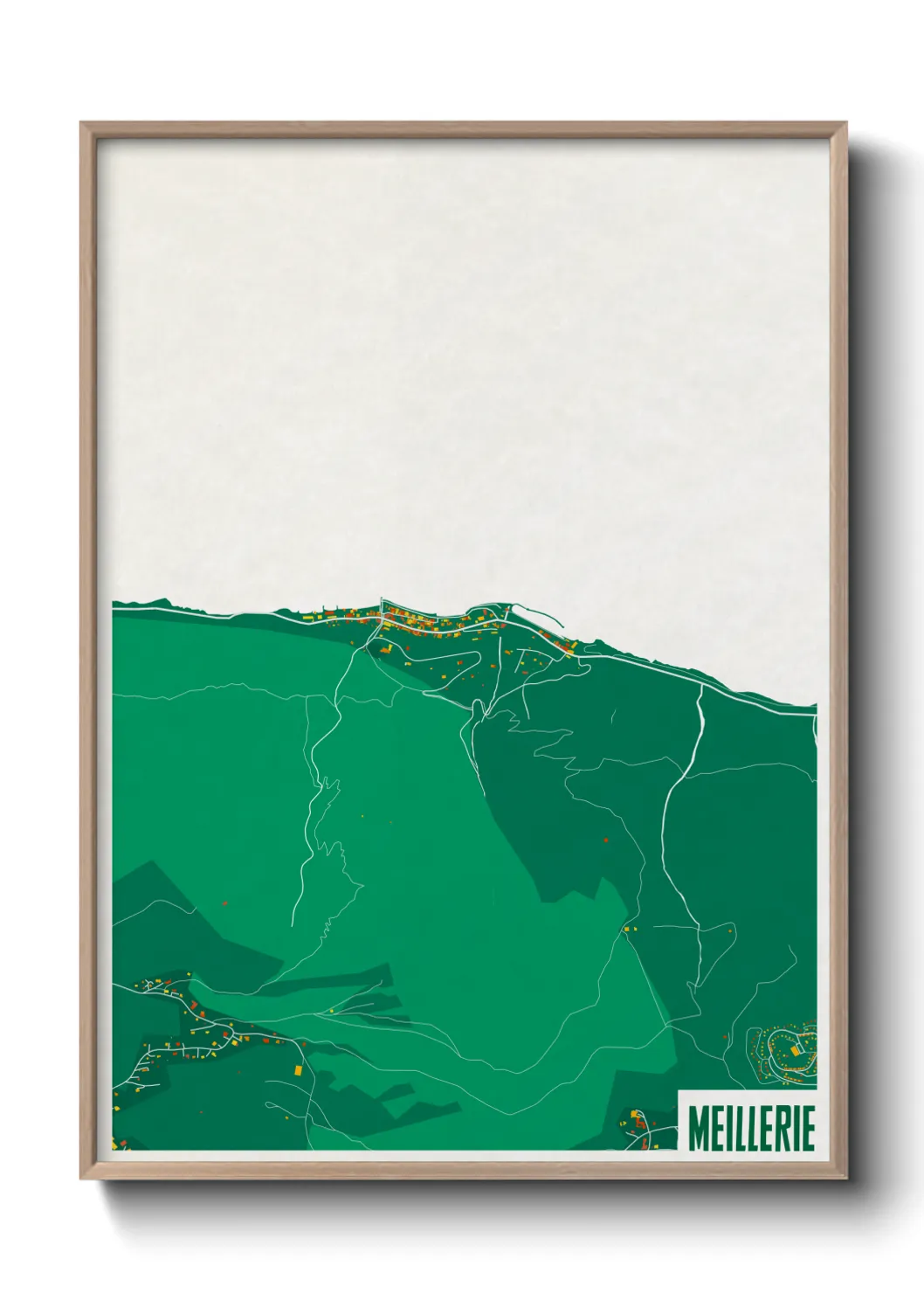 Une affiche de carte sur Meillerie