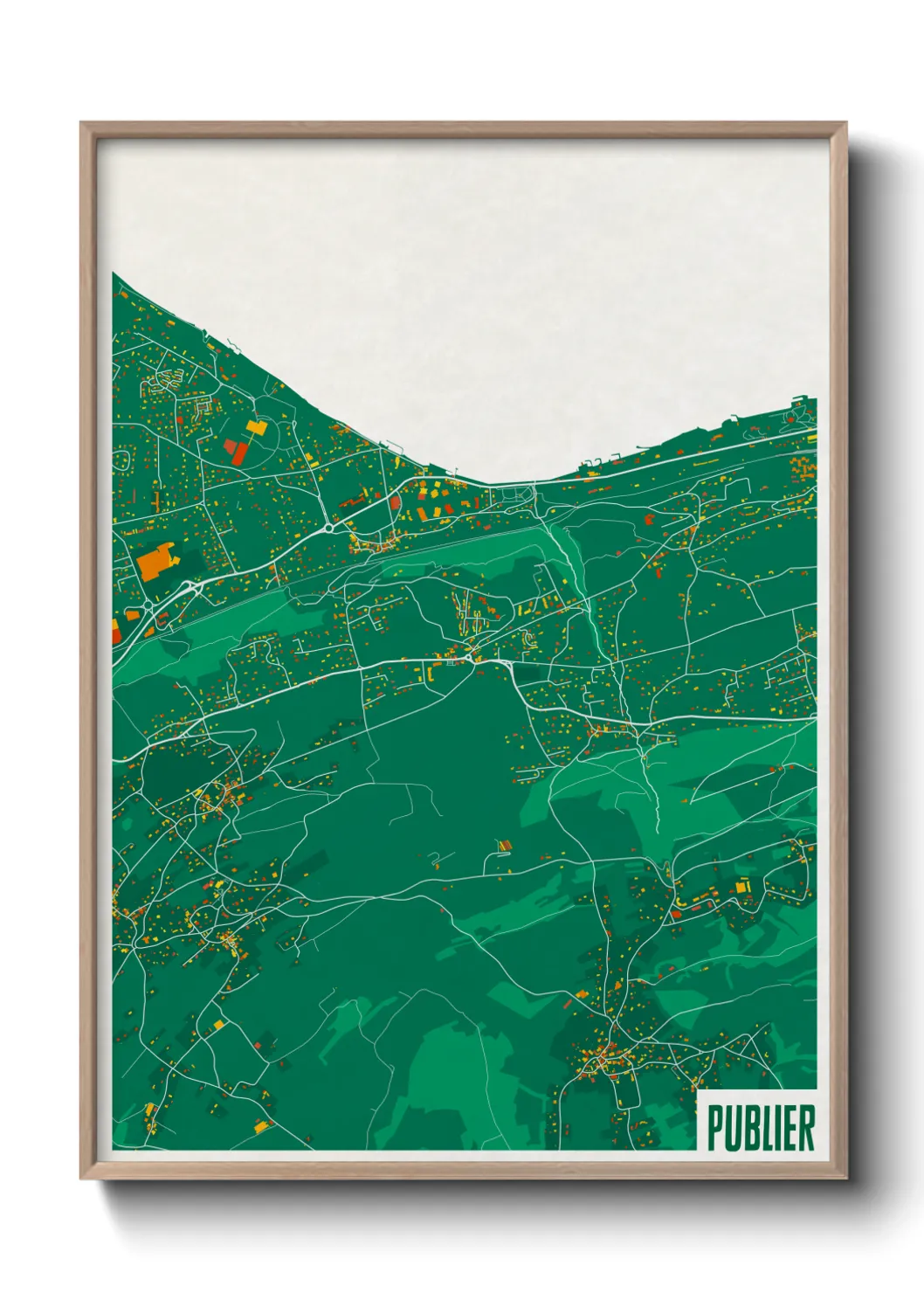 Une affiche de carte sur Publier