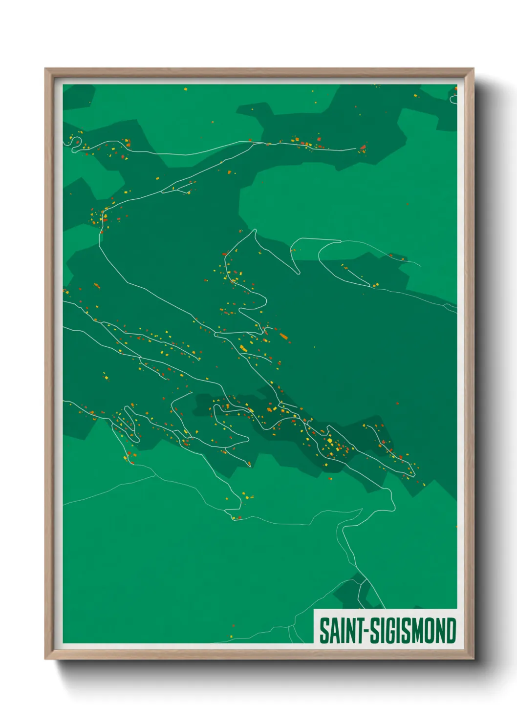 Un poster carteSaint-Sigismond