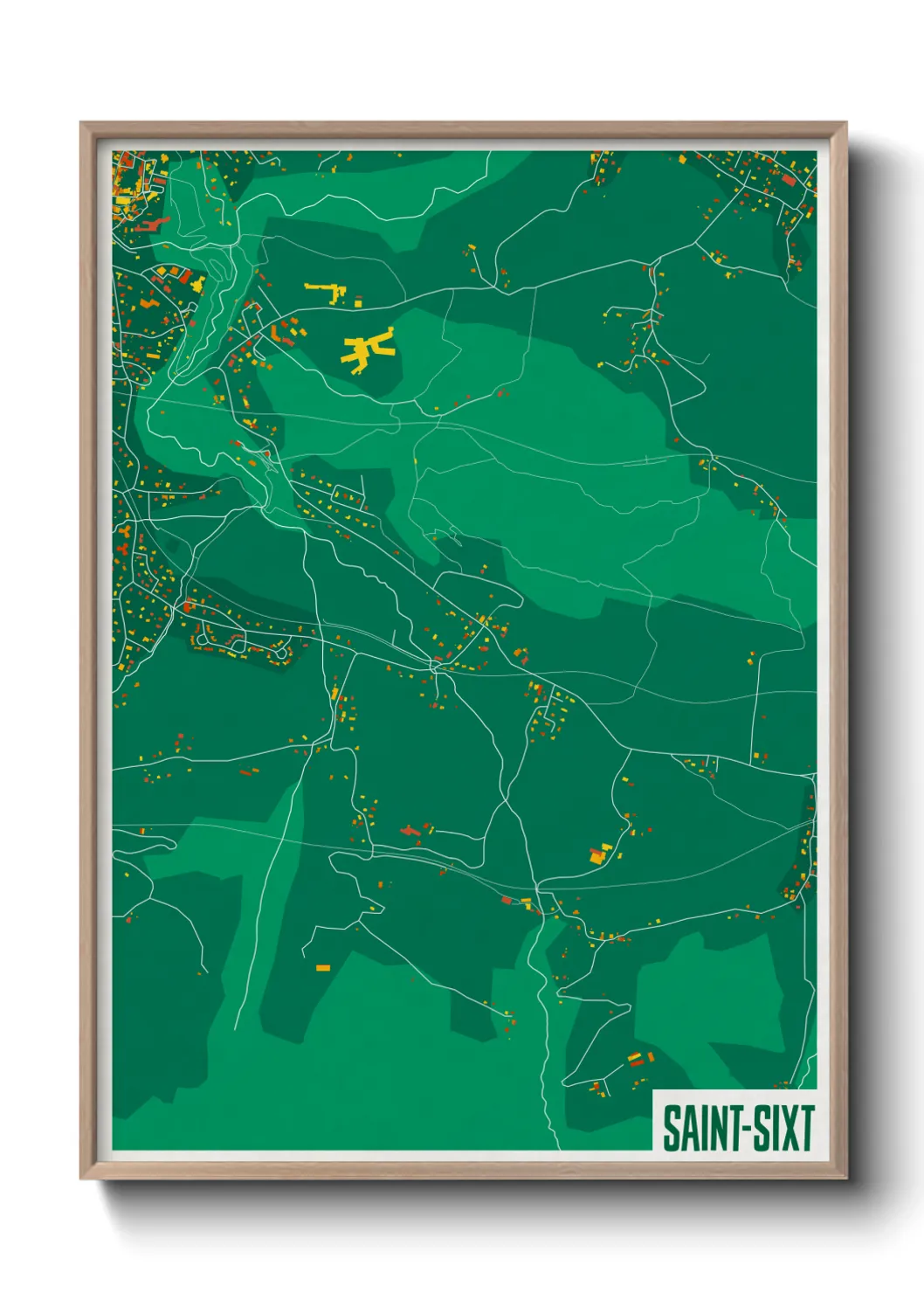 Un poster carteSaint-Sixt