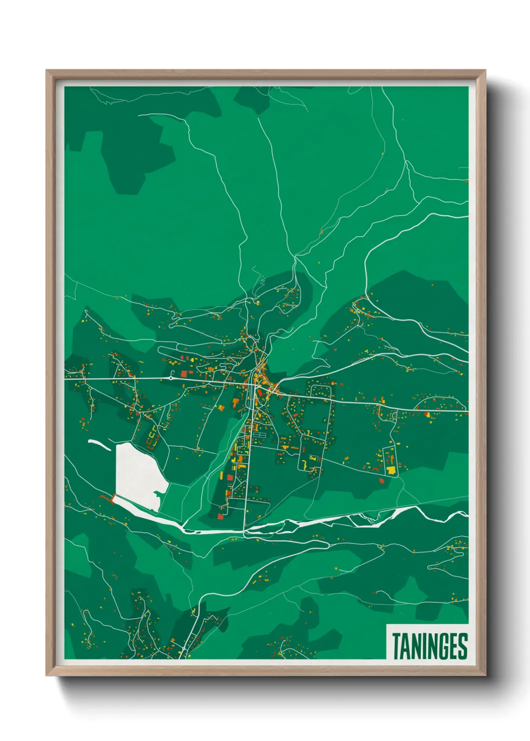 Un poster carteTaninges