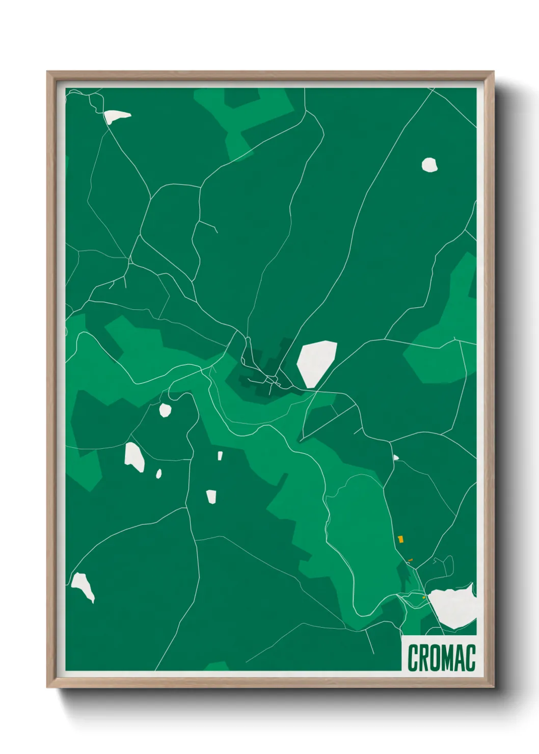 Une affiche de carte sur Cromac