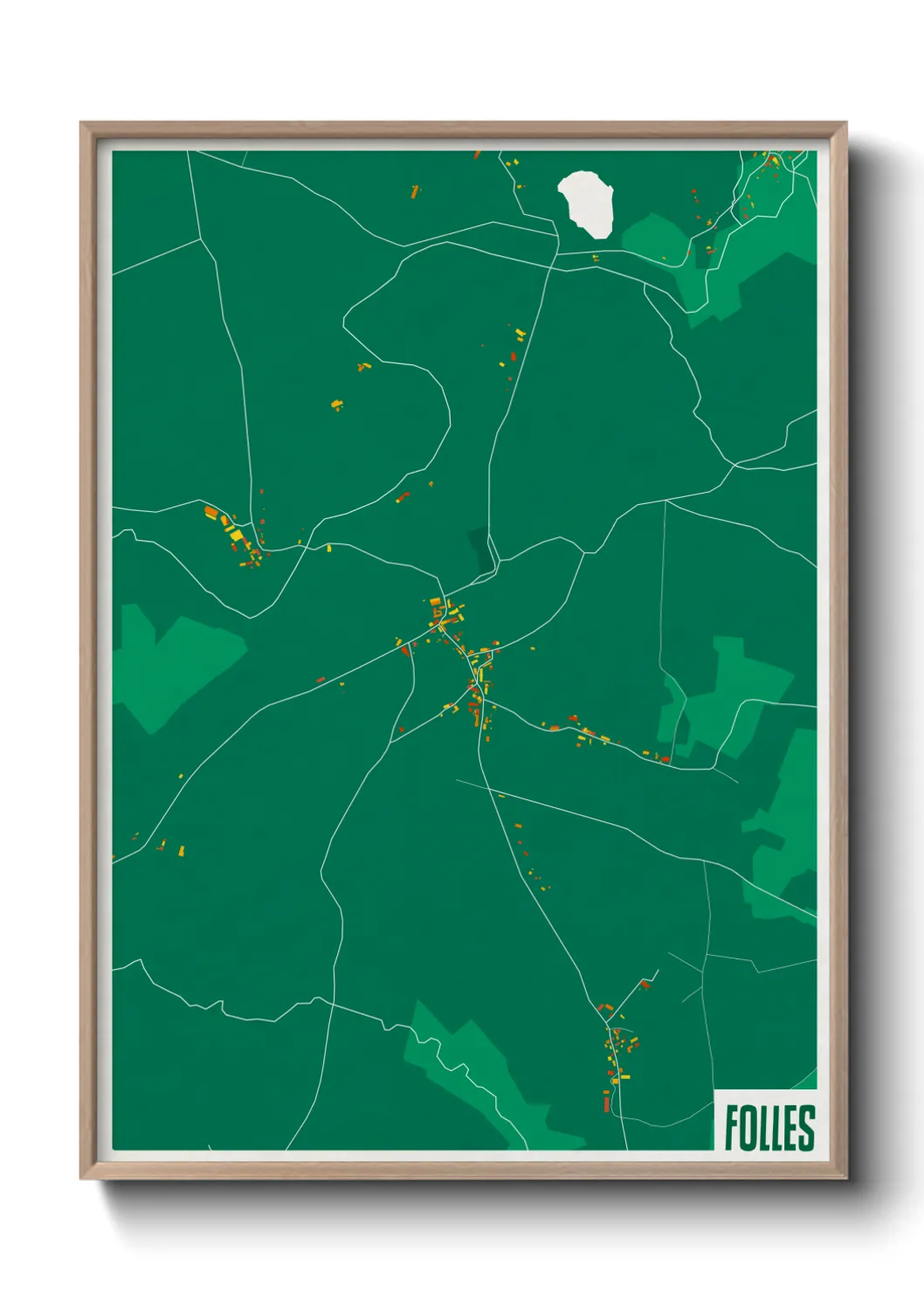 Une affiche de carte sur Folles