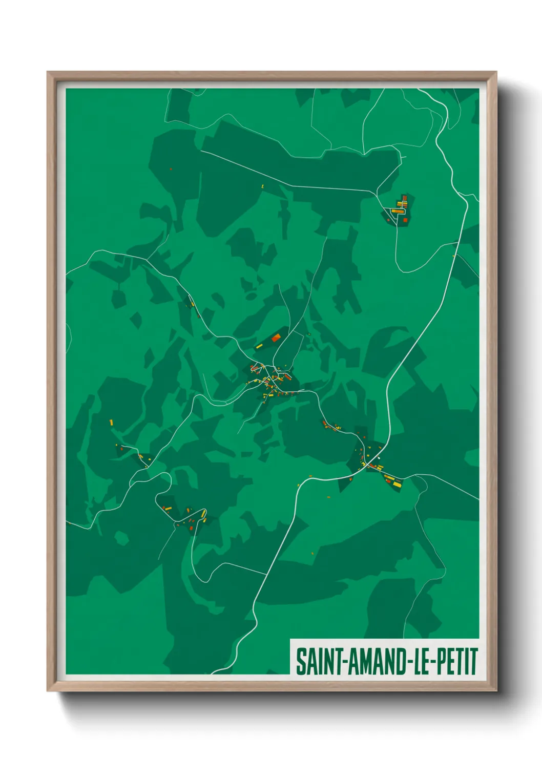 Un poster carteSaint-Amand-le-Petit
