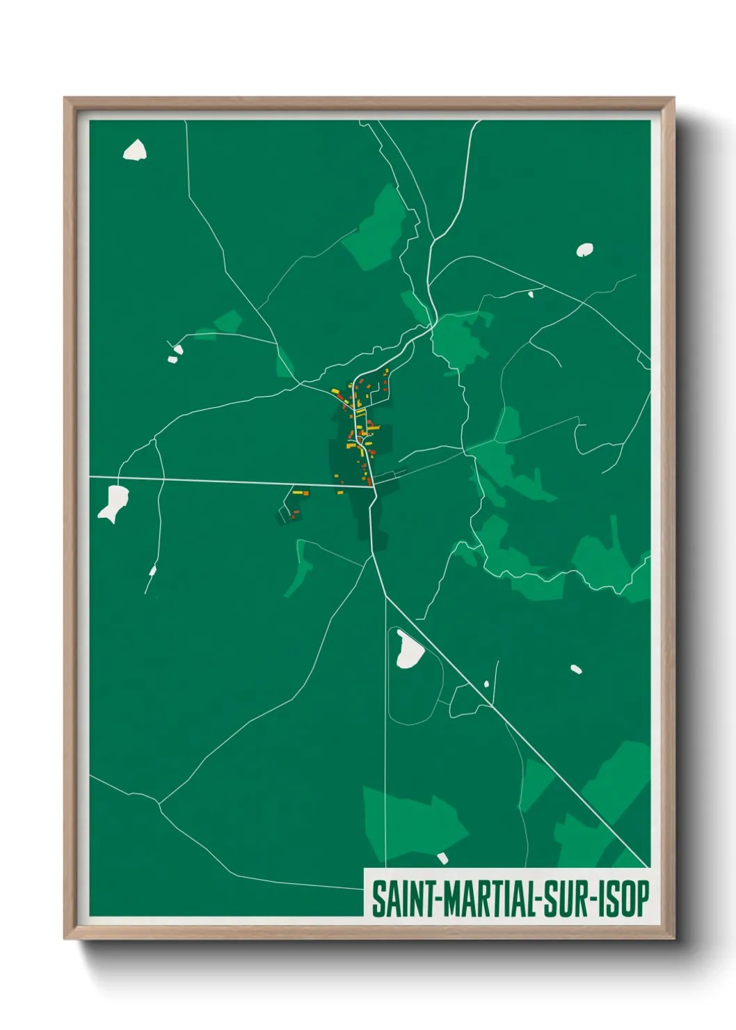 Un poster carteSaint-Martial-sur-Isop