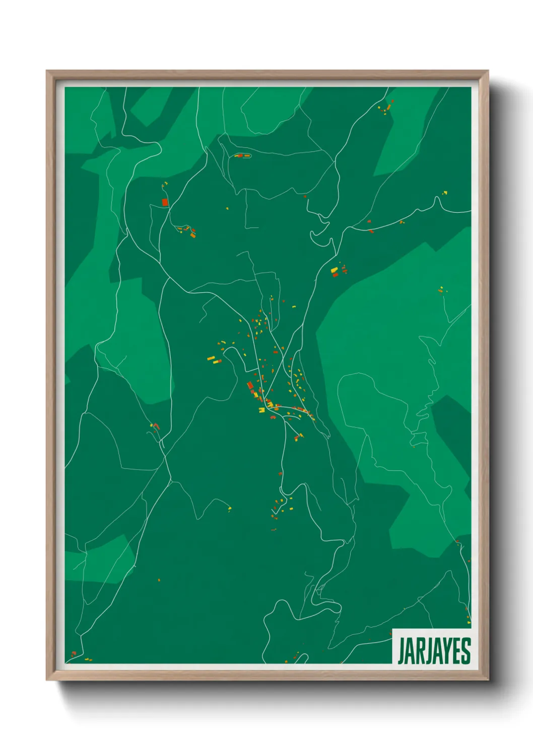 Une affiche de carte sur Jarjayes