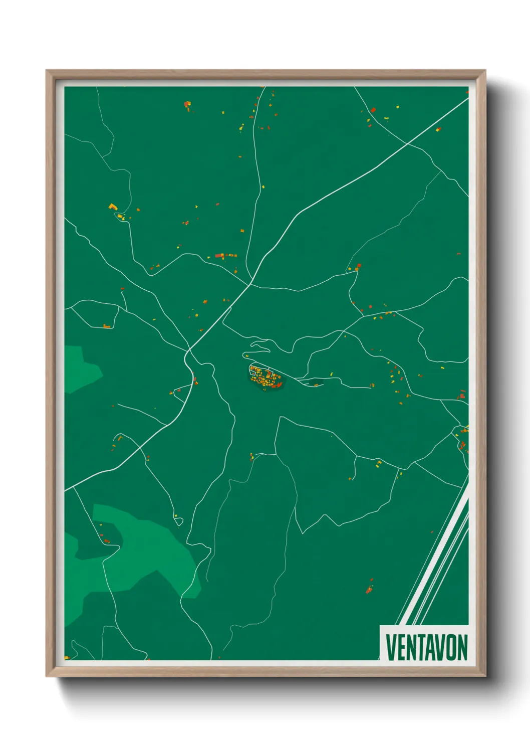 Une affiche de carte sur Ventavon