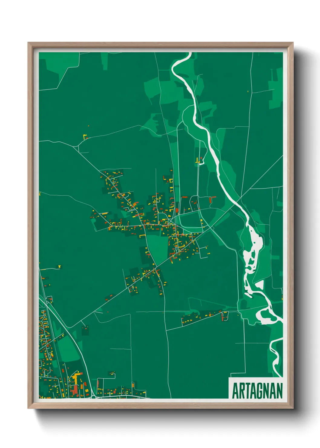 Une affiche de carte sur Artagnan