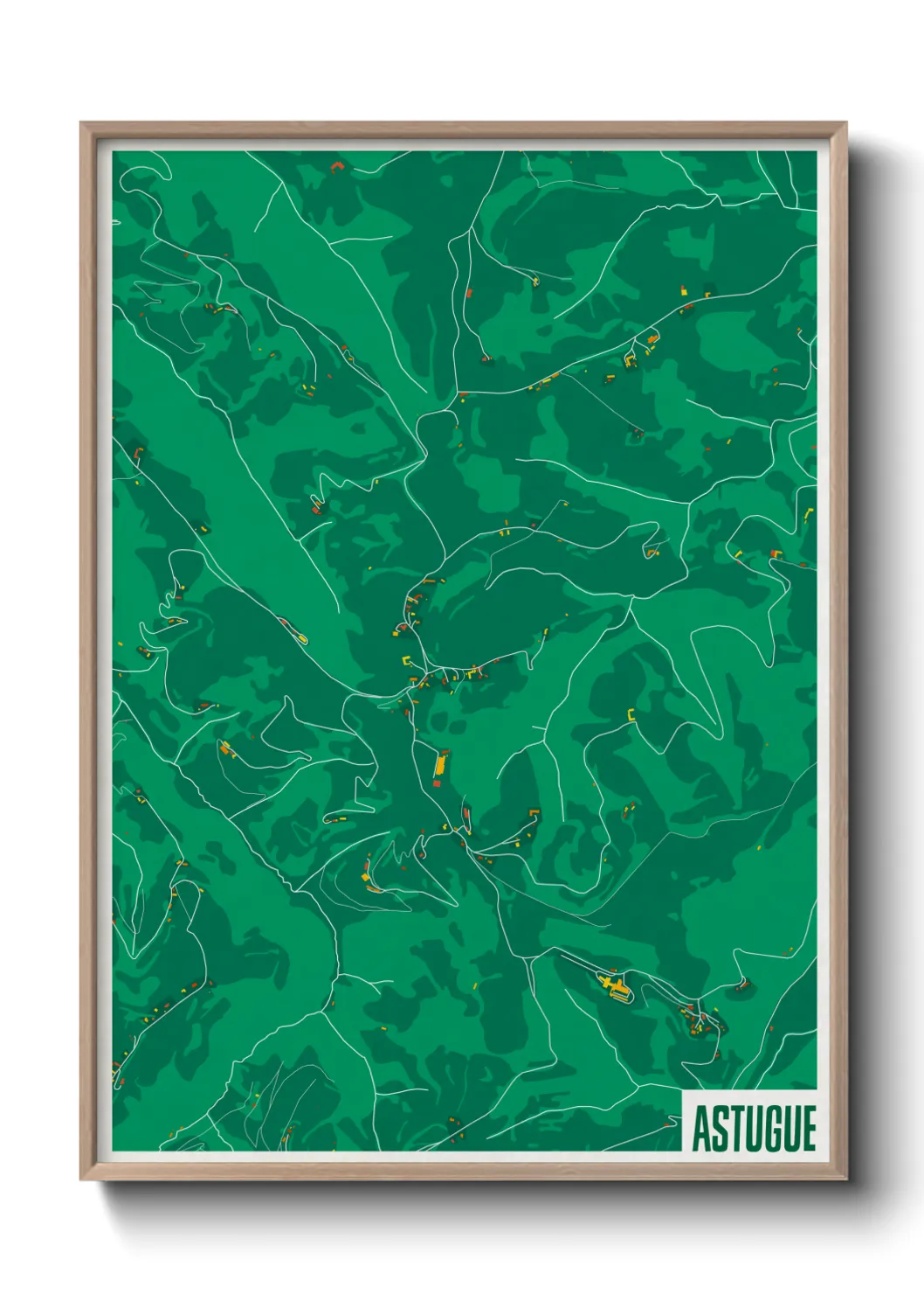 Une affiche de carte sur Astugue