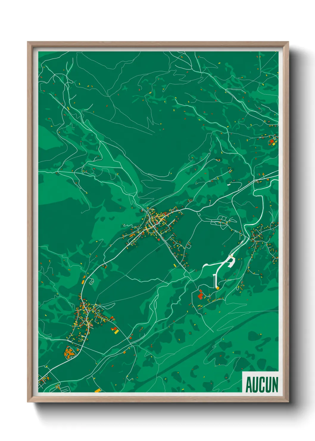 Une affiche de carte sur Aucun