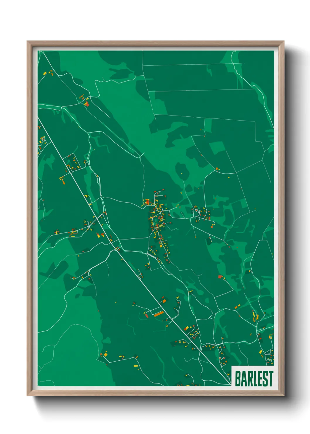 Une affiche de carte sur Barlest