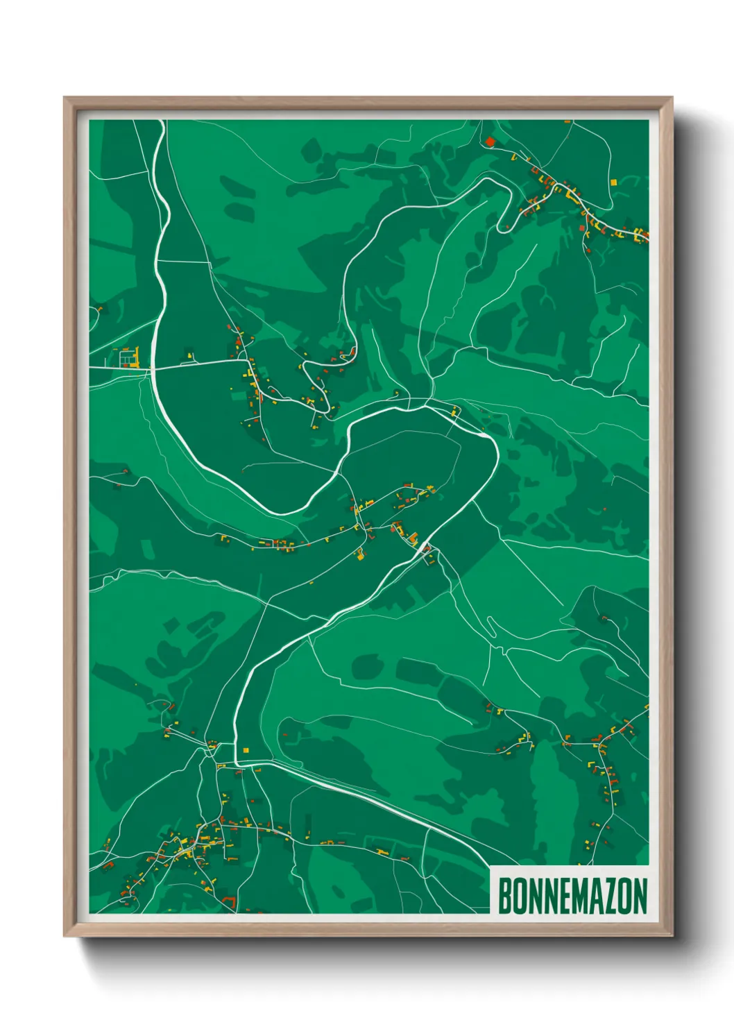 Une affiche de carte sur Bonnemazon