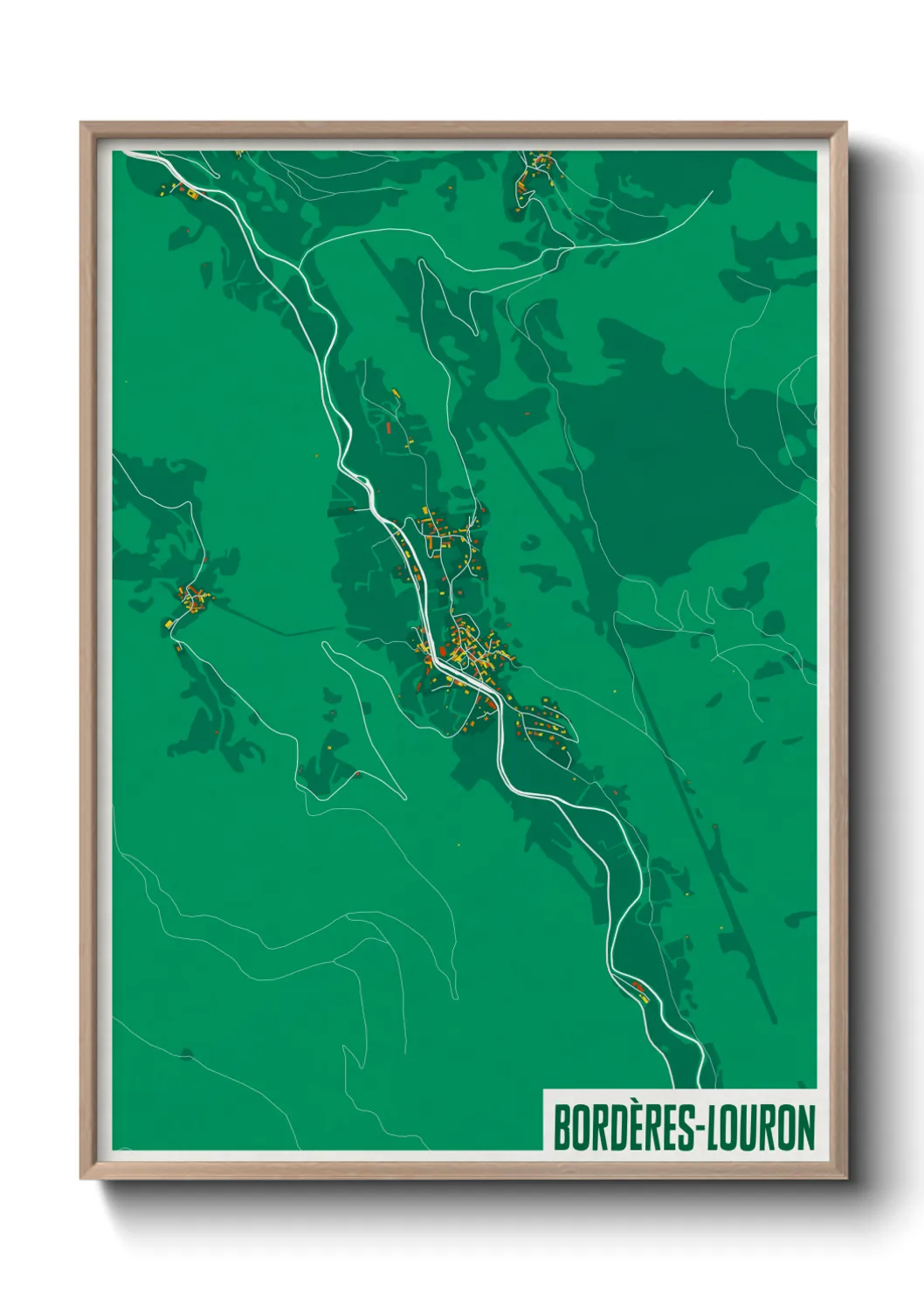 Un poster carteBordères-Louron