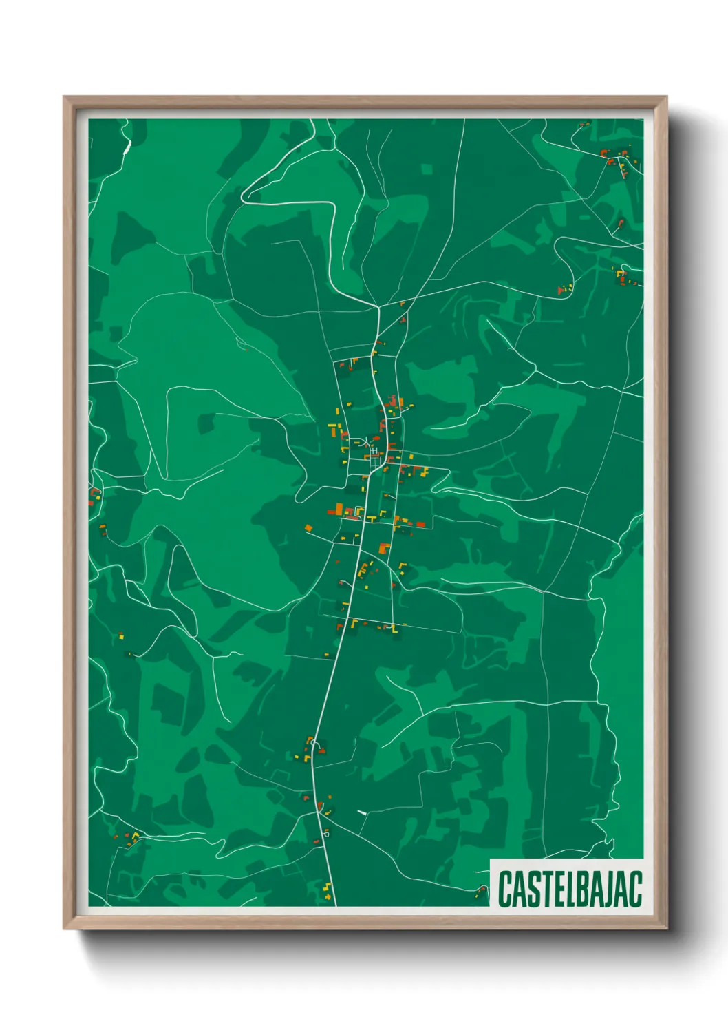 Une affiche de carte sur Castelbajac