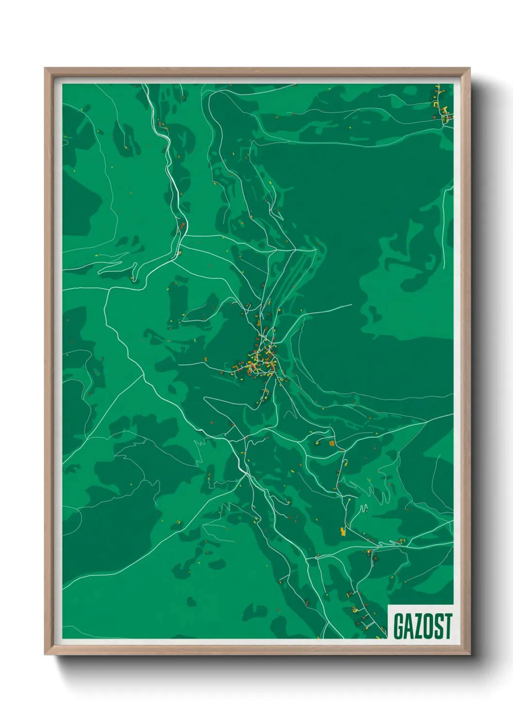 Une affiche de carte sur Gazost