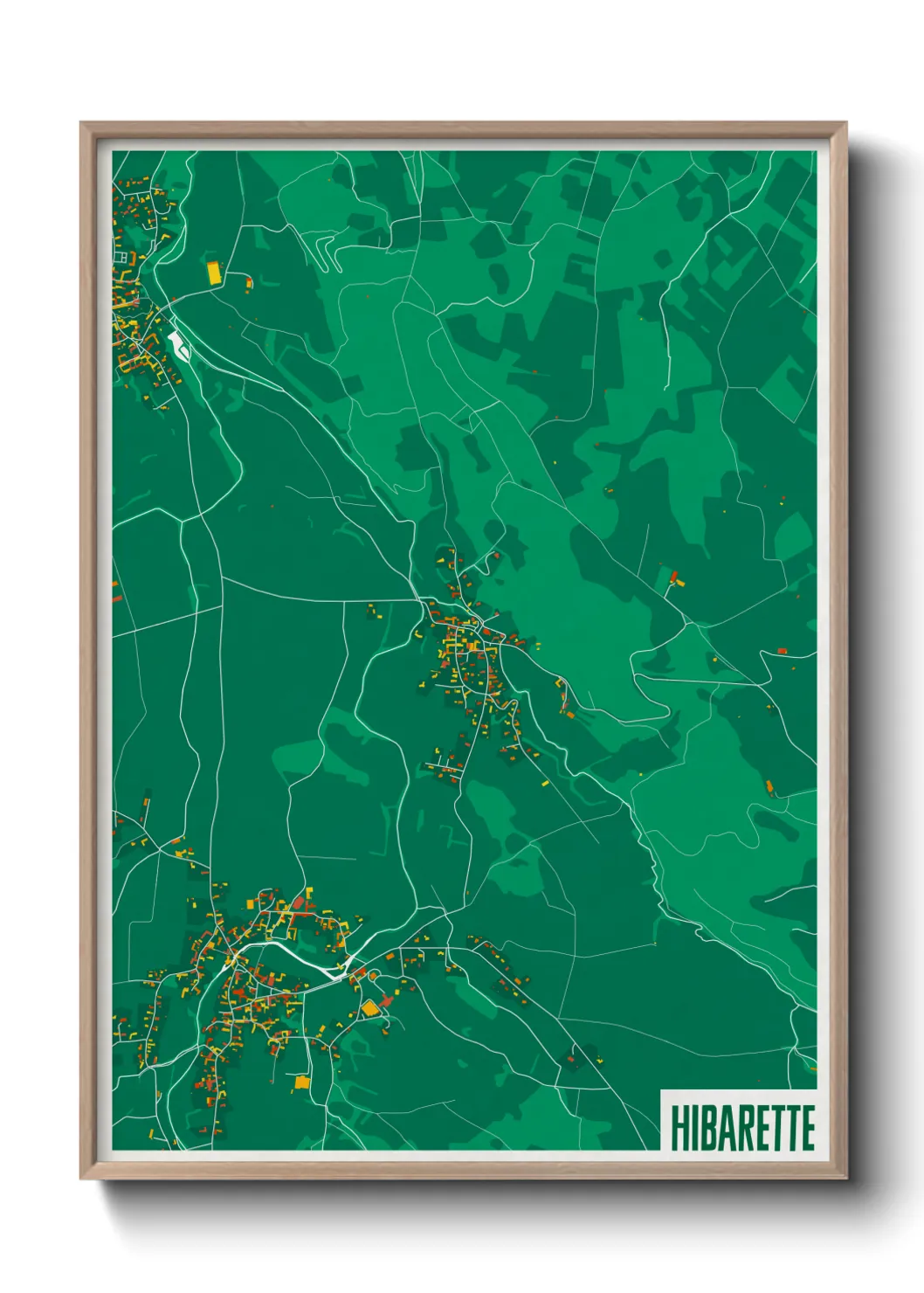 Une affiche de carte sur Hibarette