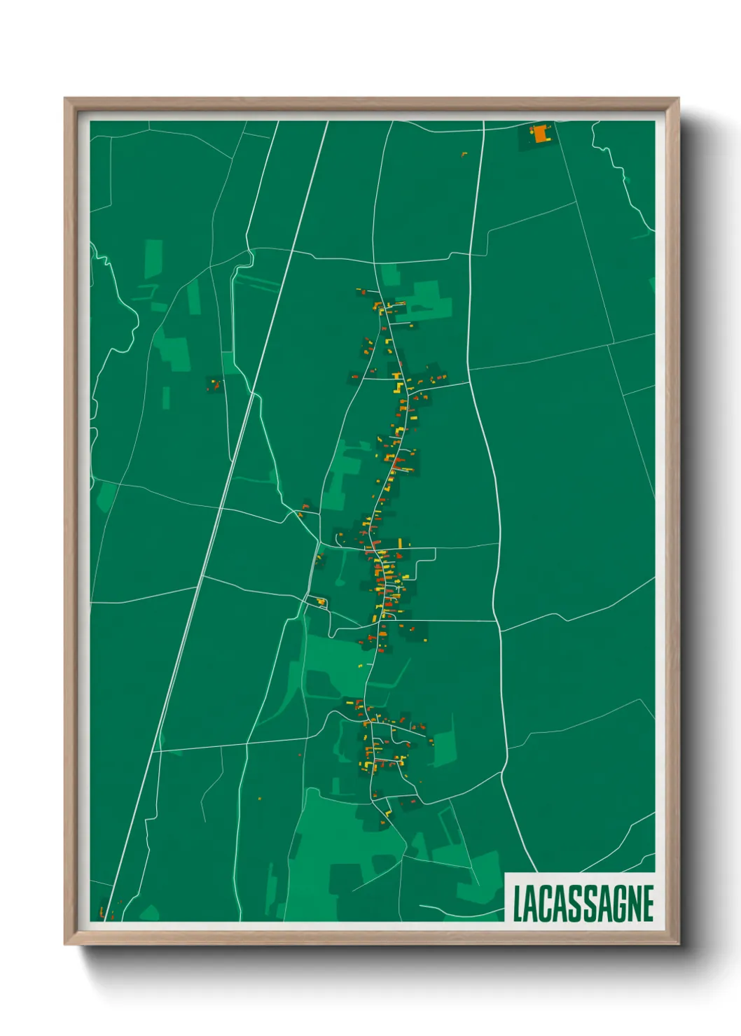 Une affiche de carte sur Lacassagne