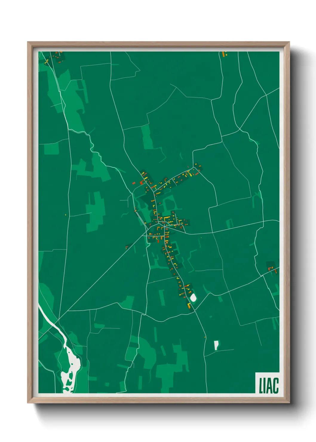 Une affiche de carte sur Liac