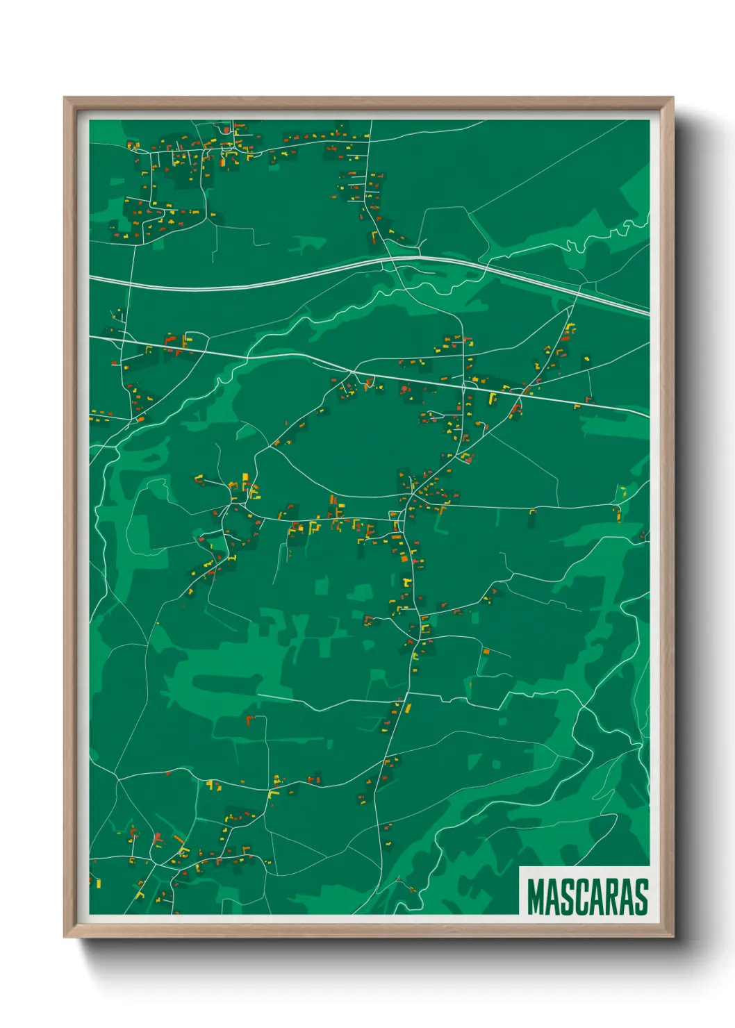 Une affiche de carte sur Mascaras
