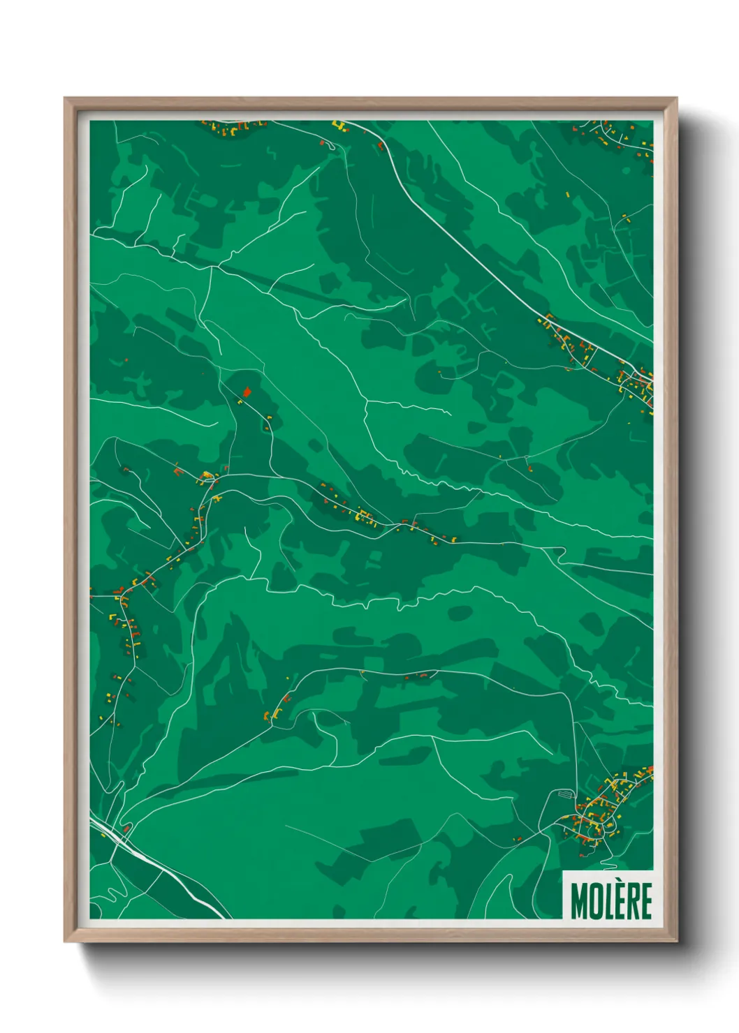 Une affiche de carte sur Molère