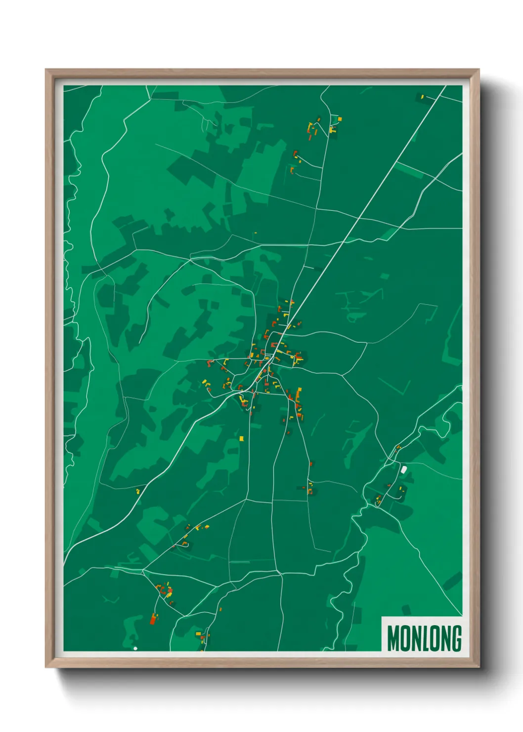 Une affiche de carte sur Monlong