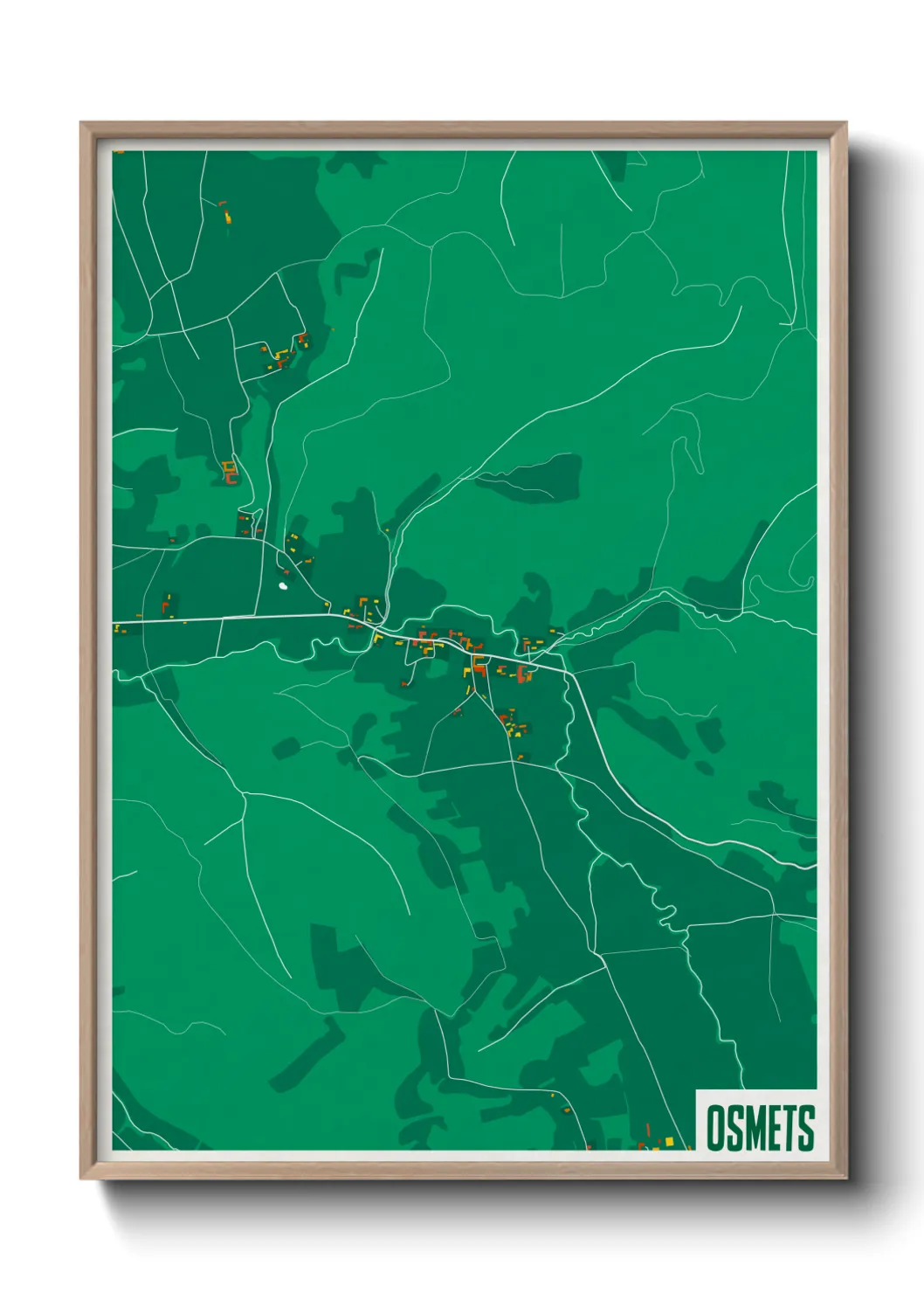 Une affiche de carte sur Osmets