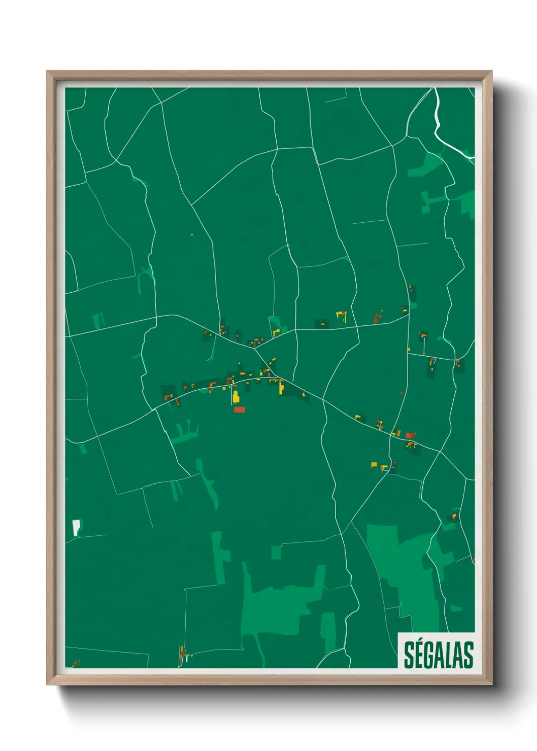 Une affiche de carte sur Ségalas