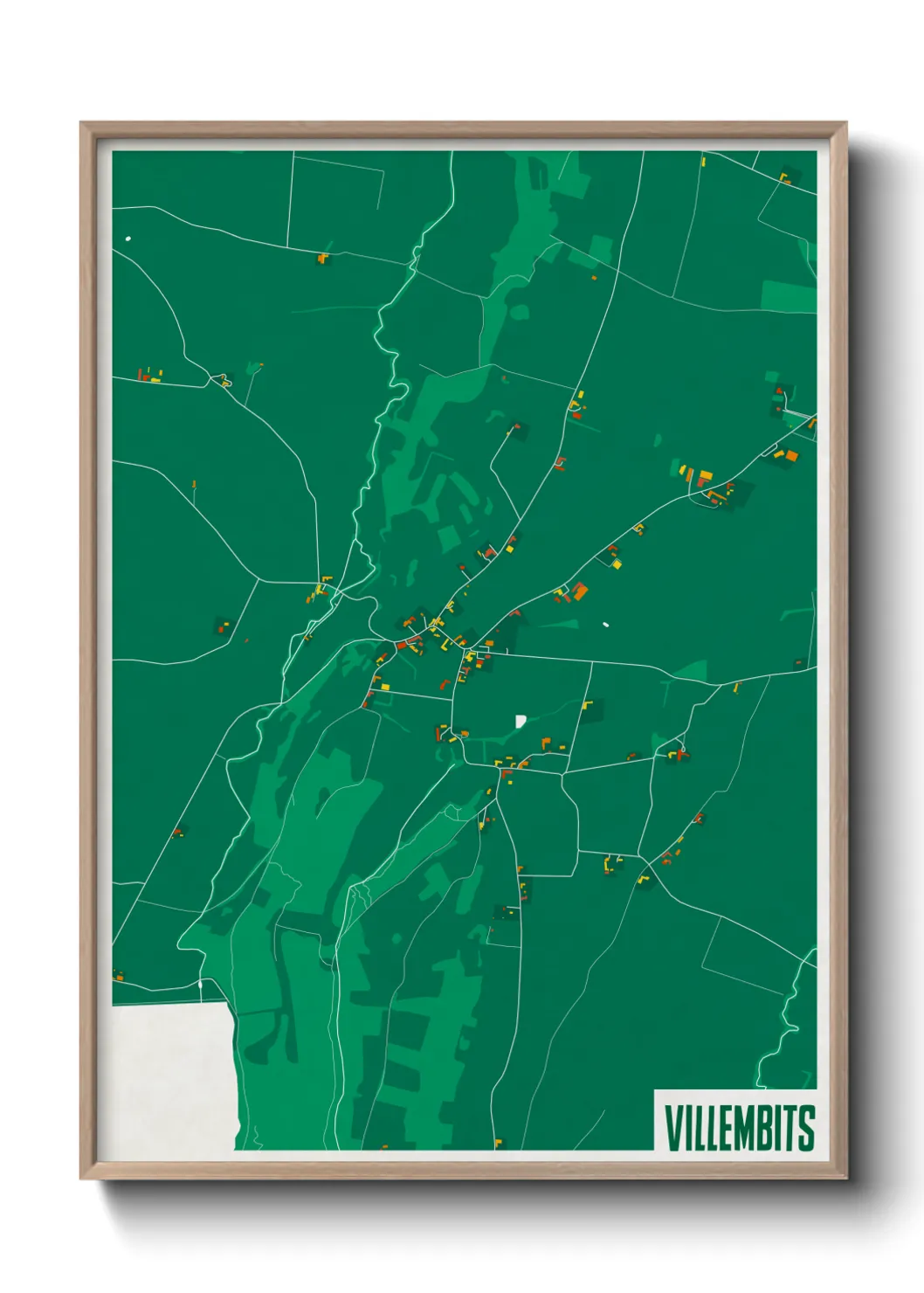 Une affiche de carte sur Villembits