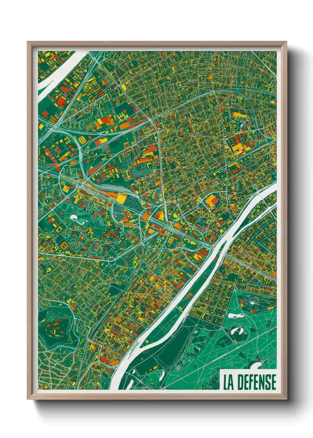 Un poster carteLa Defense