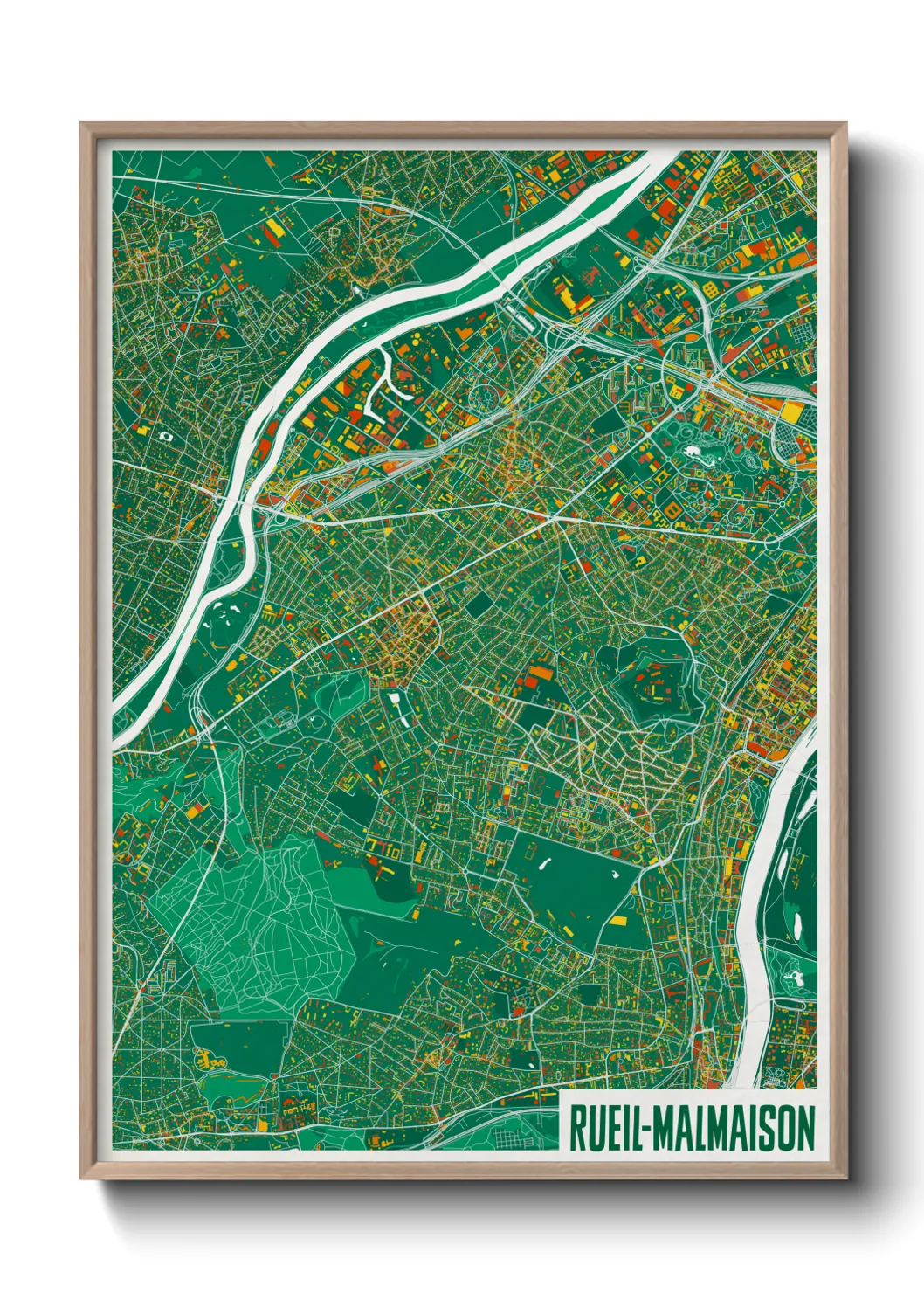 Un poster carteRueil-Malmaison