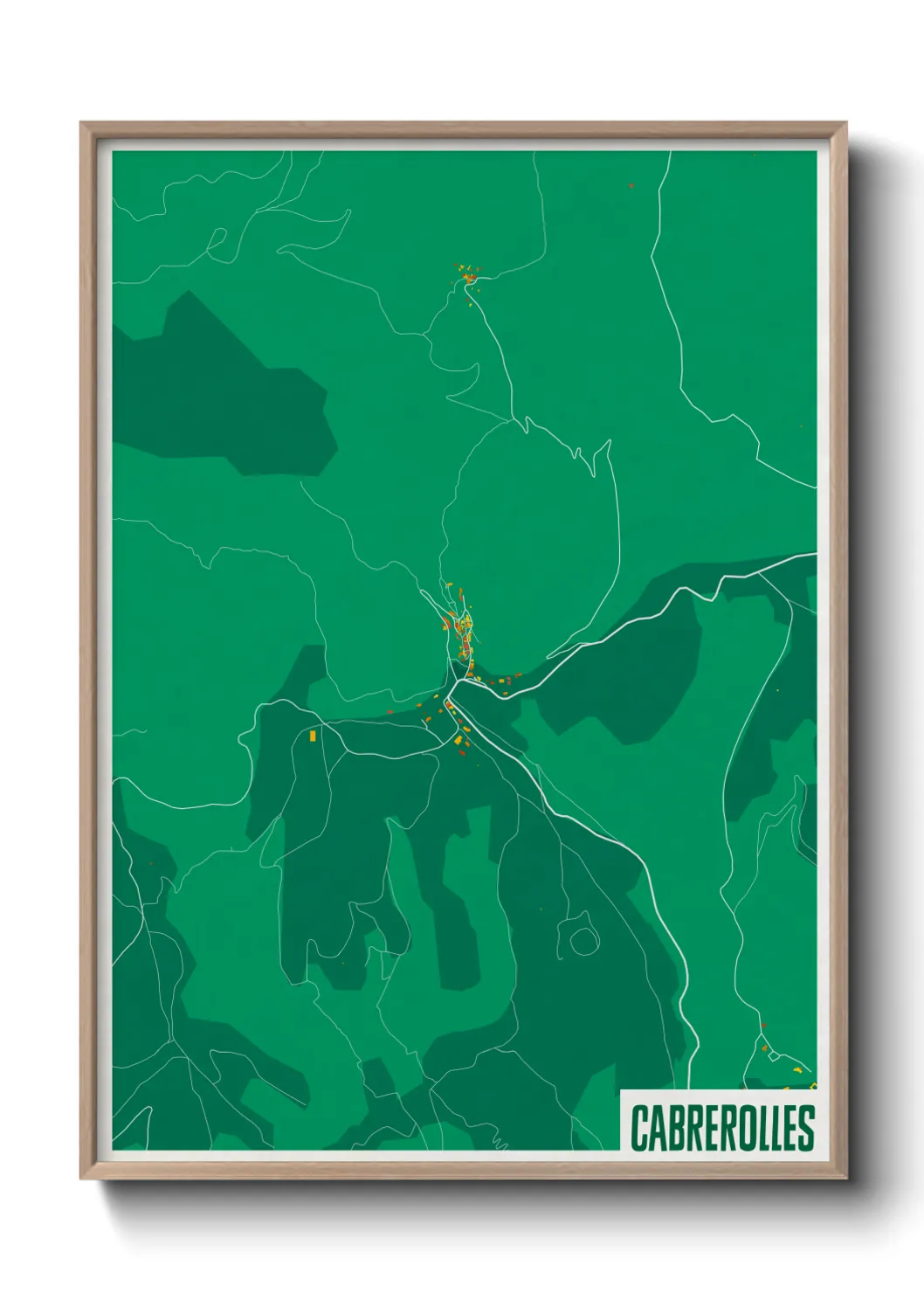 Une affiche de carte sur Cabrerolles