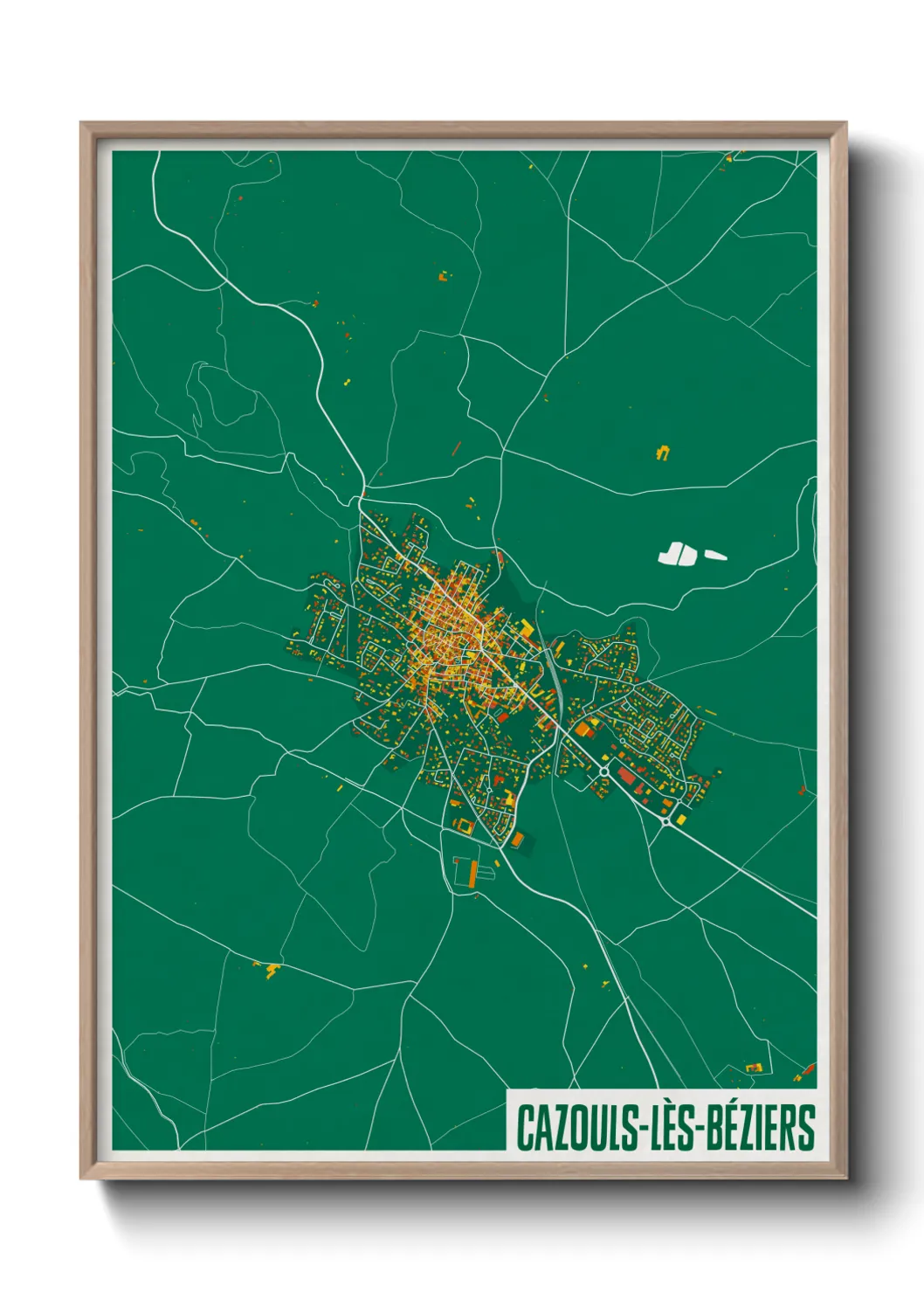 Un poster carteCazouls-lès-Béziers