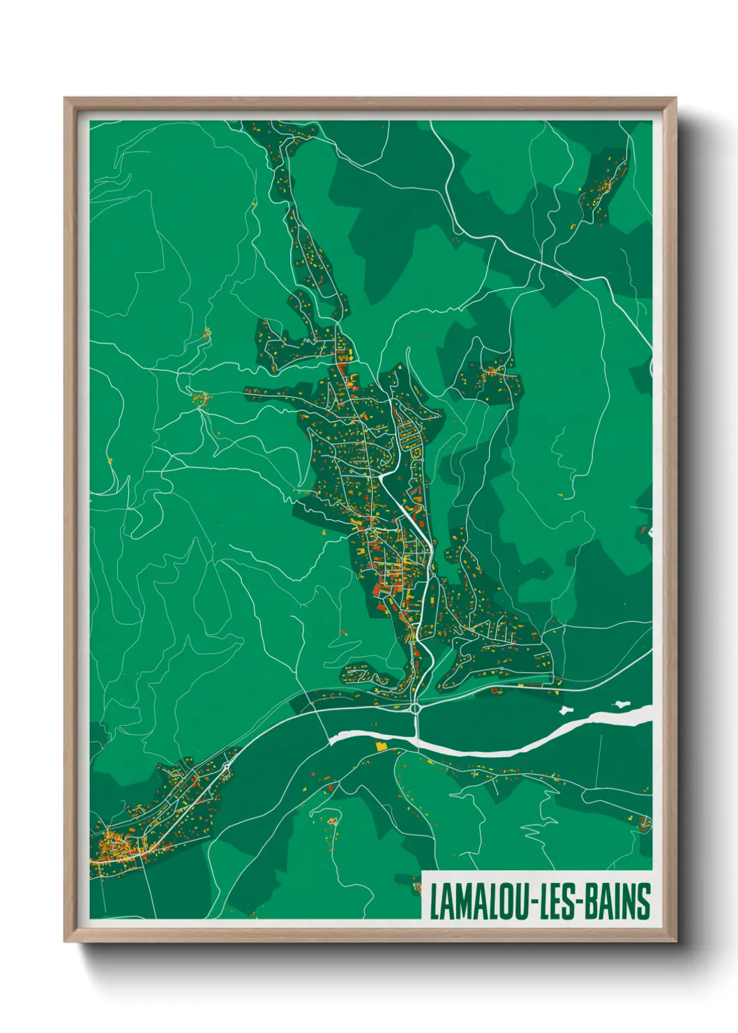 Un poster carteLamalou-les-Bains