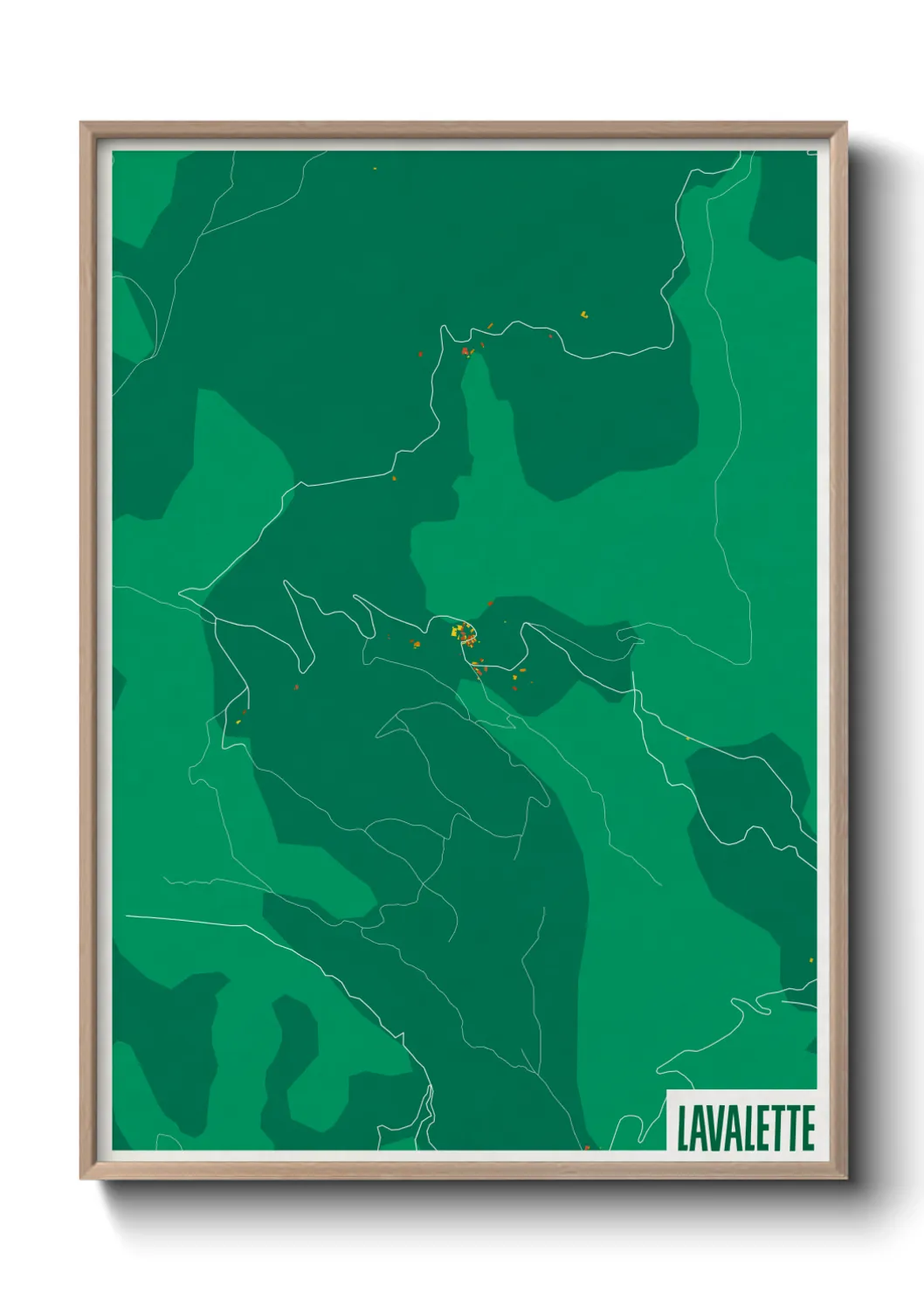 Une affiche de carte sur Lavalette