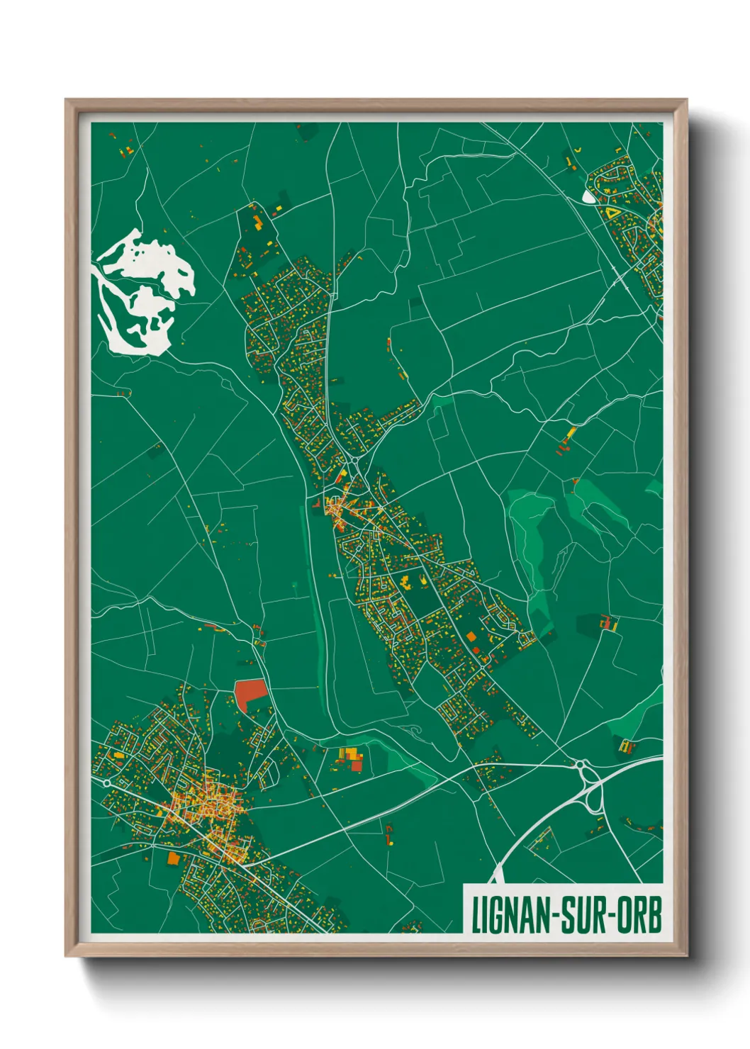 Un poster carteLignan-sur-Orb