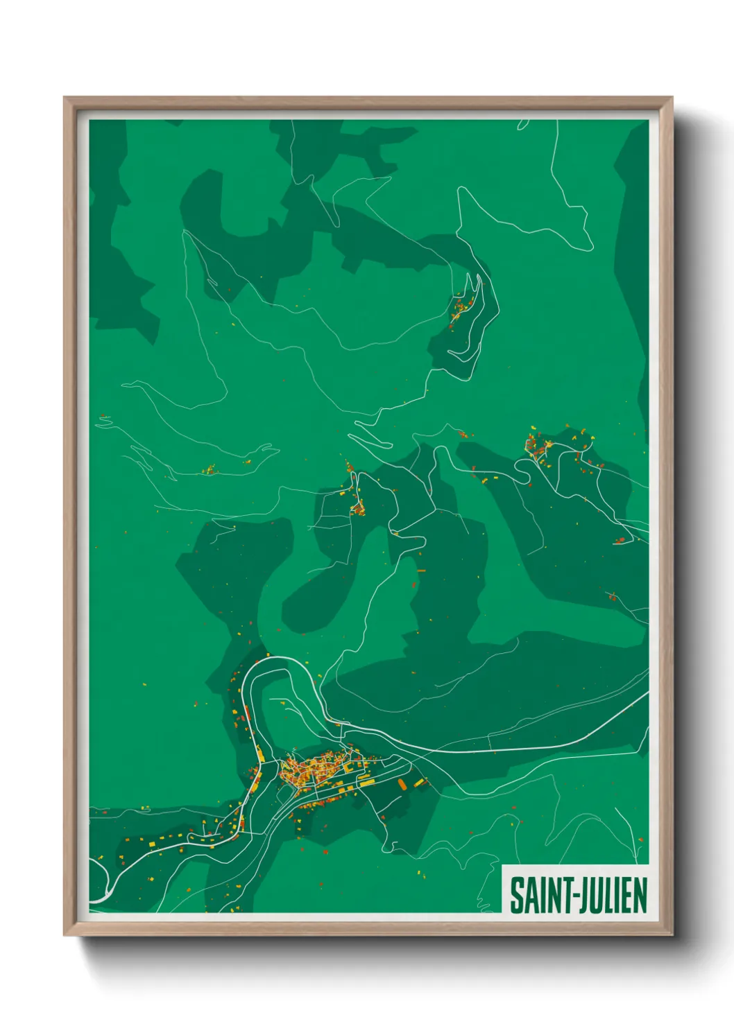 Un poster carteSaint-Julien
