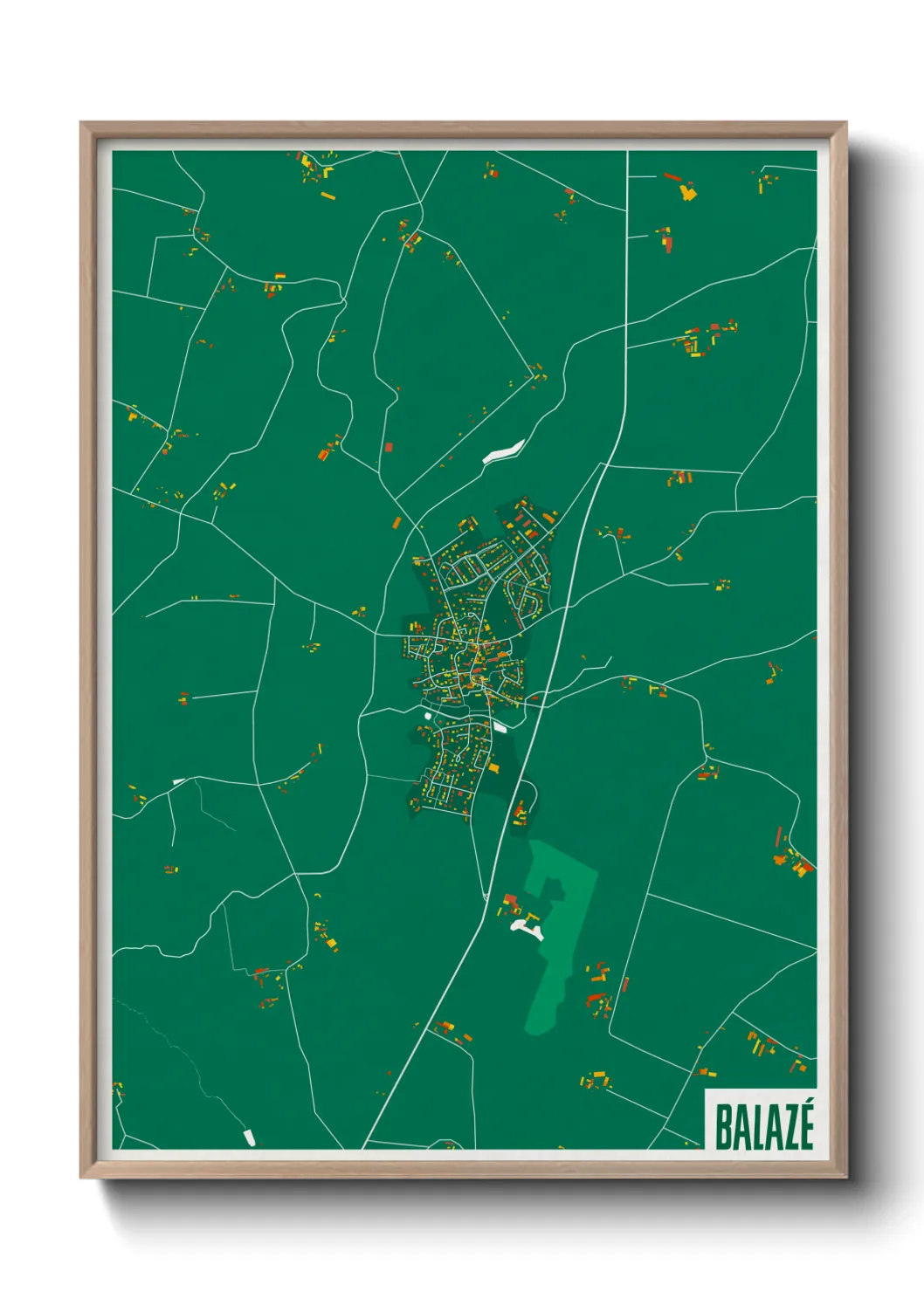 Une affiche de carte sur Balazé