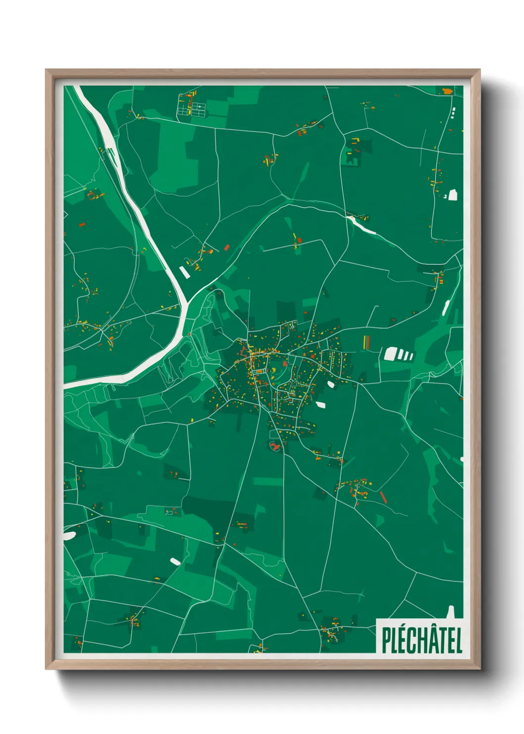 Un poster cartePléchâtel