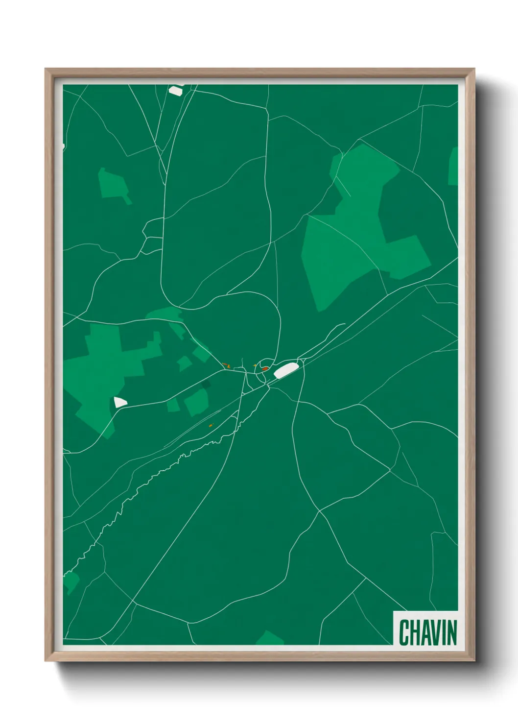 Une affiche de carte sur Chavin