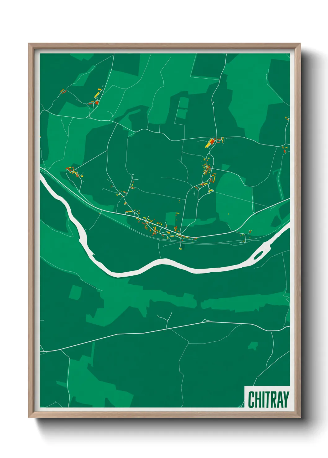 Une affiche de carte sur Chitray