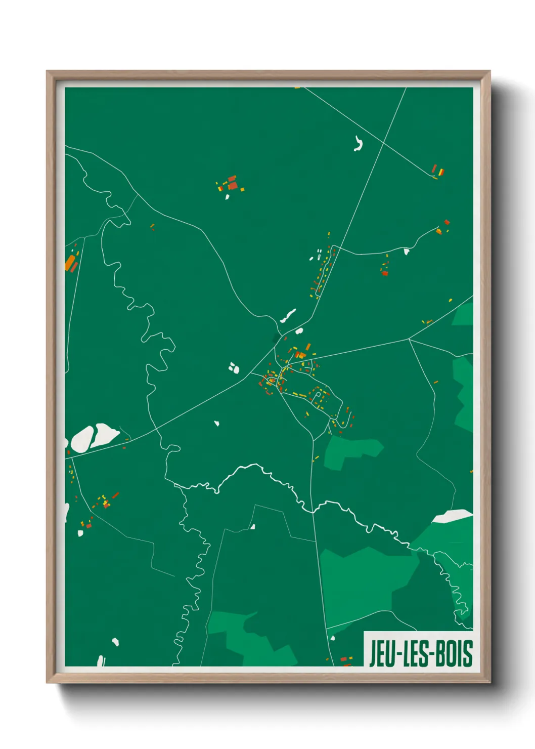 Un poster carteJeu-les-Bois