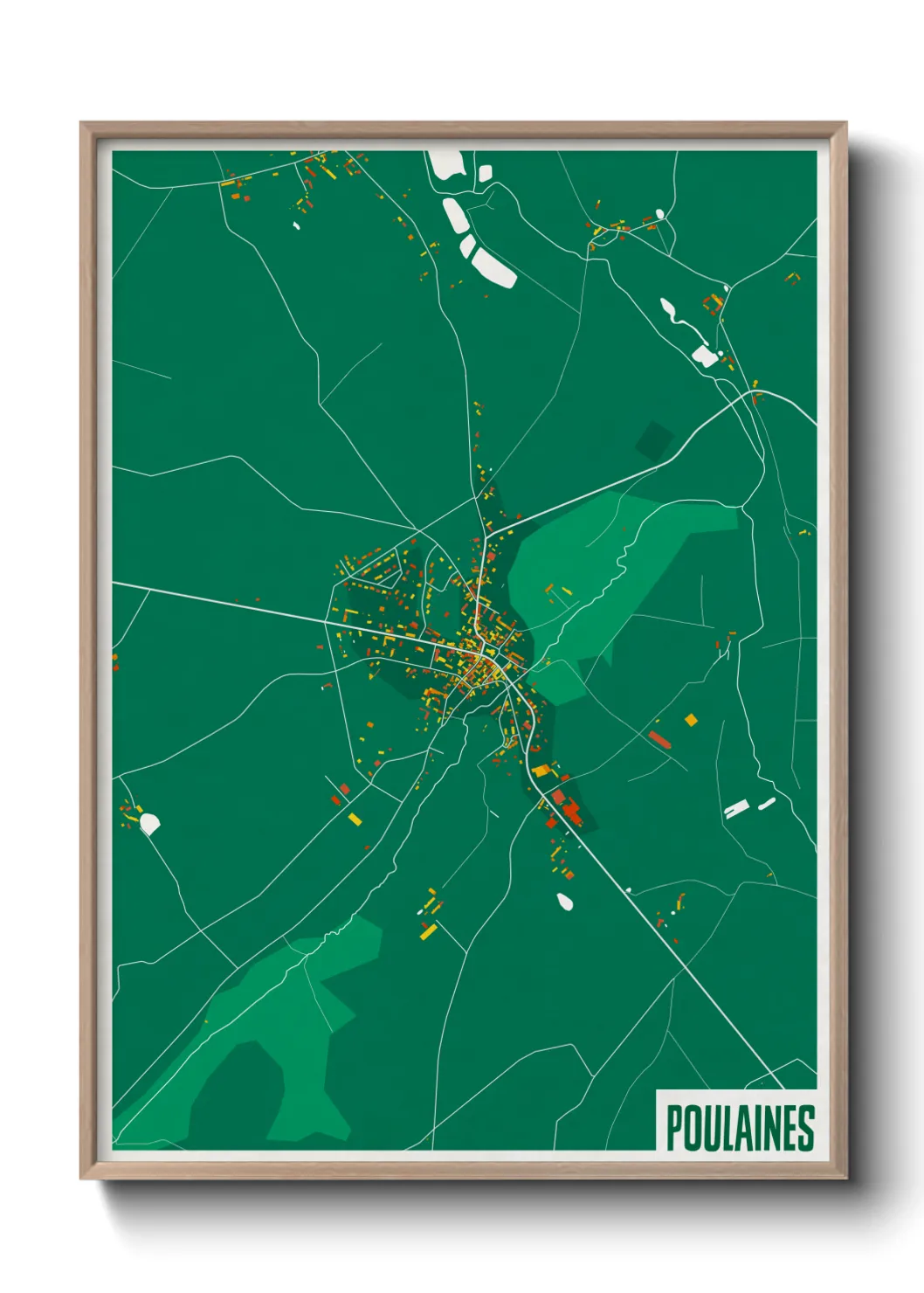 Un poster cartePoulaines