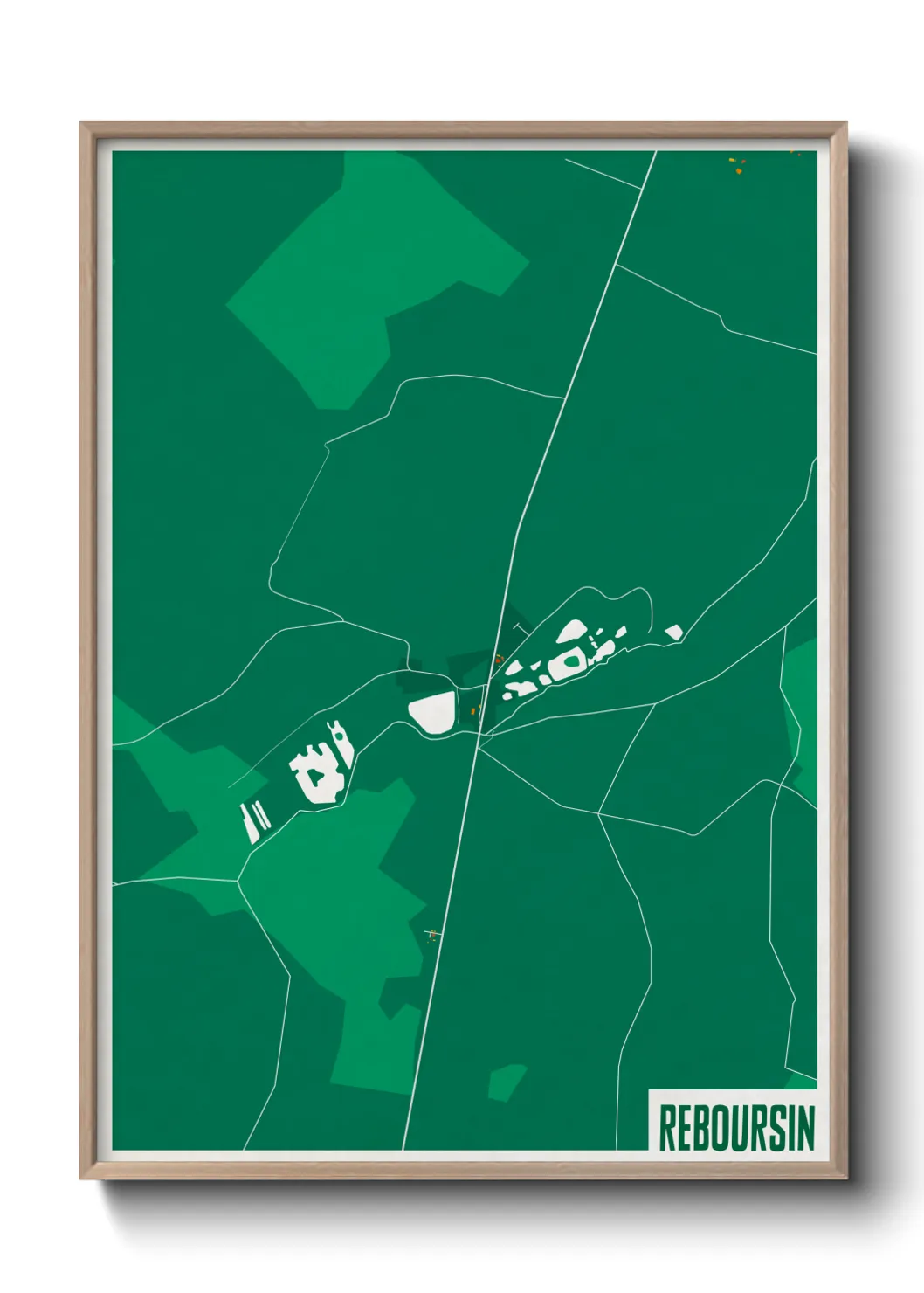 Une affiche de carte sur Reboursin